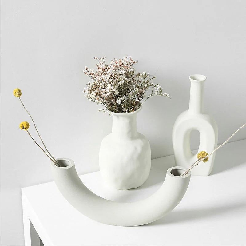 Scandi Accent Ceramic Vase
