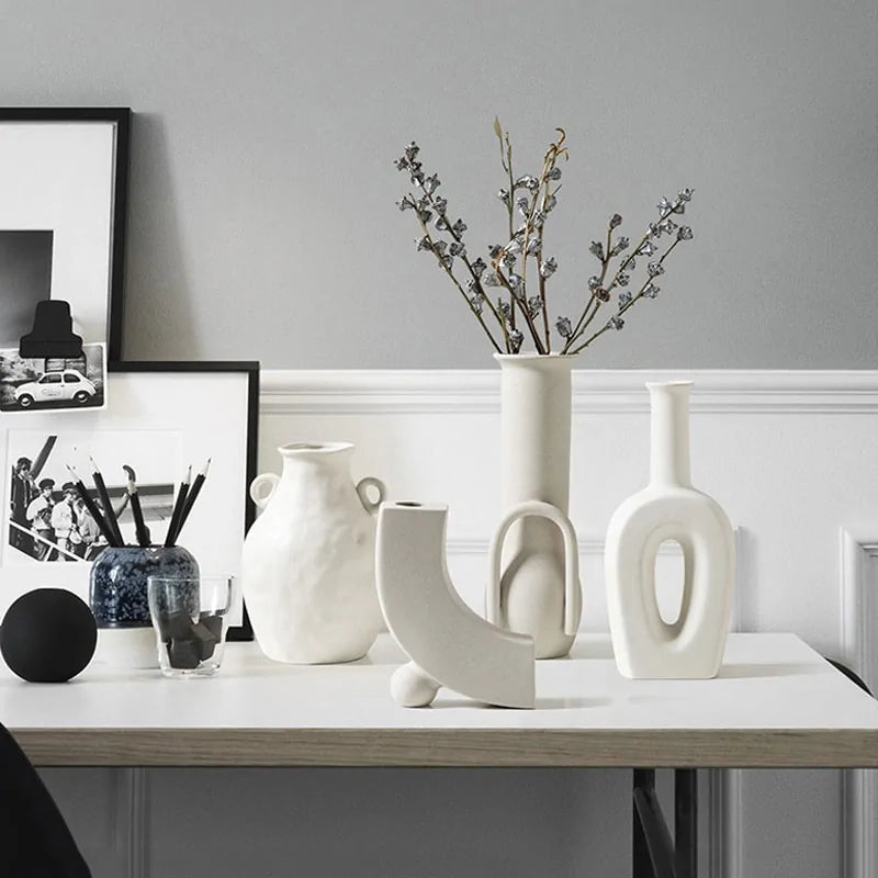 Scandi Accent Ceramic Vase
