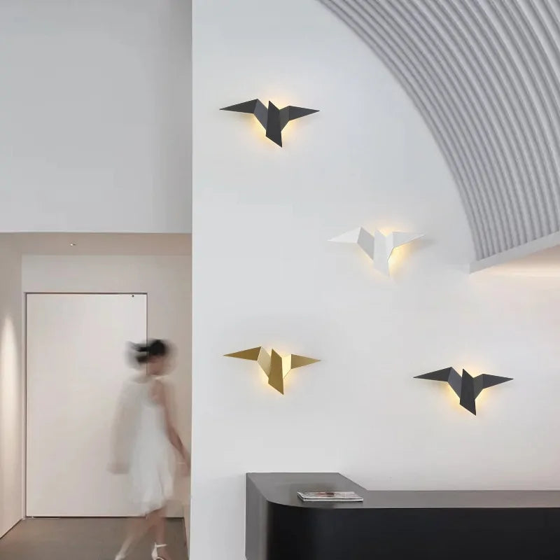 Scandi Illuminous Bird Wall Lamp