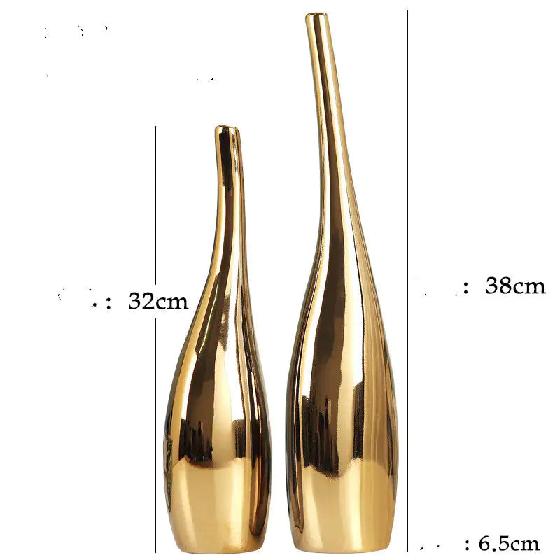 Scandi Luxe Gold Vase