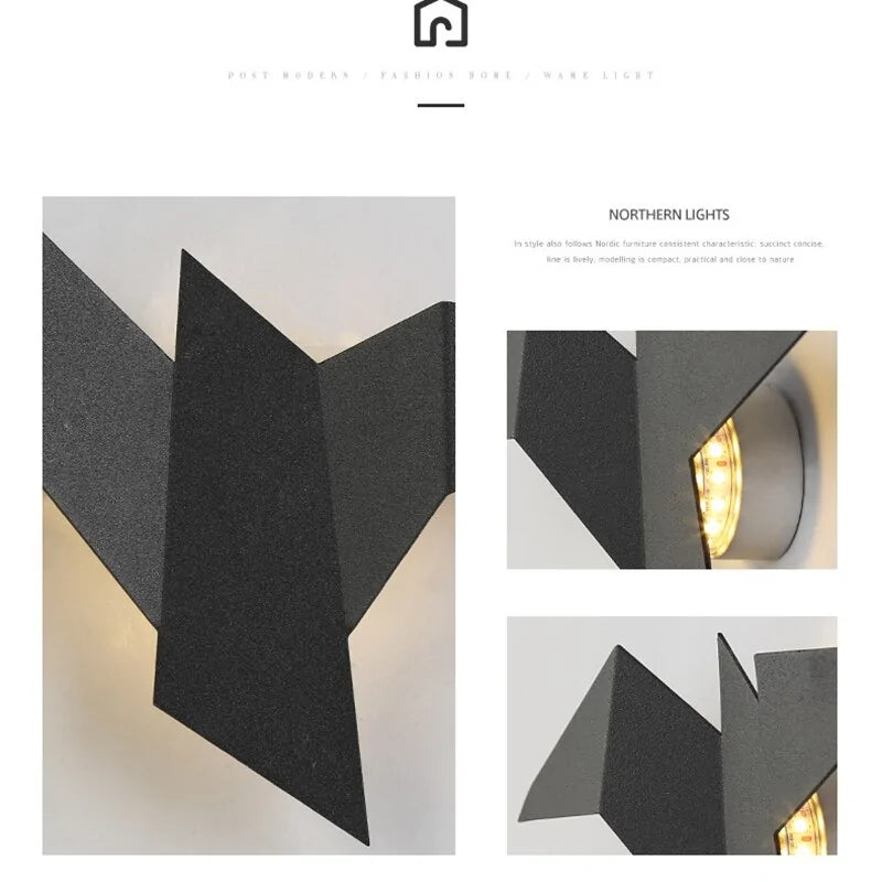 Scandi Illuminous Bird Wall Lamp
