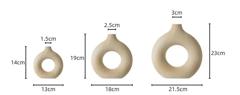 Sculptural Donut Vase