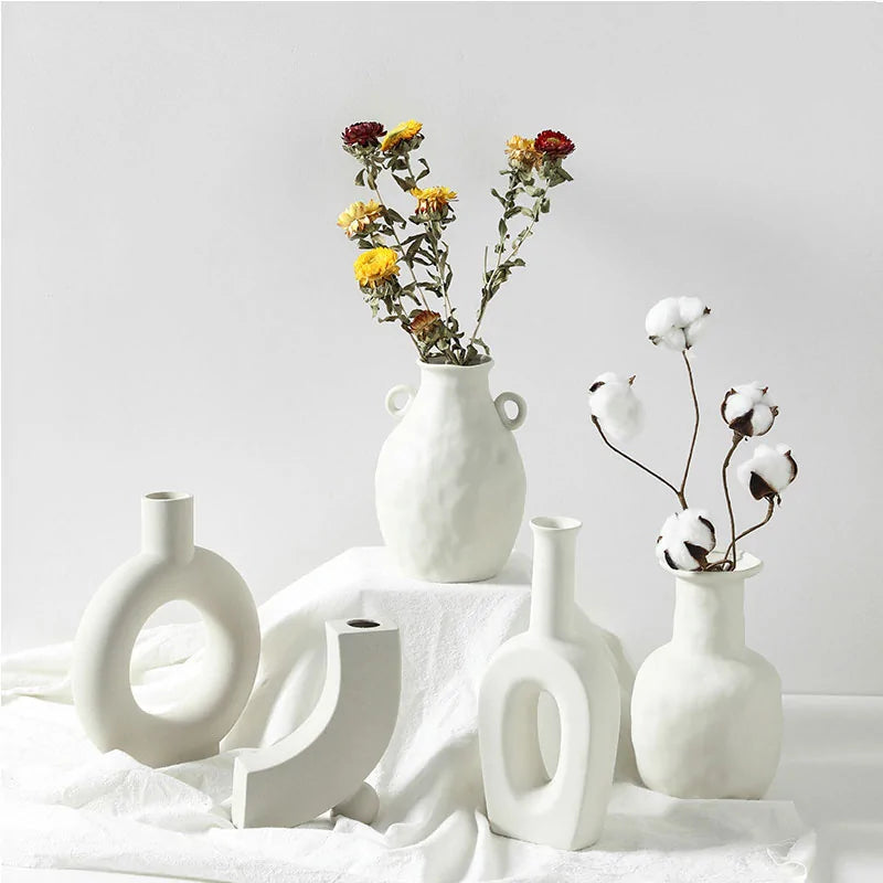 Scandi Accent Ceramic Vase
