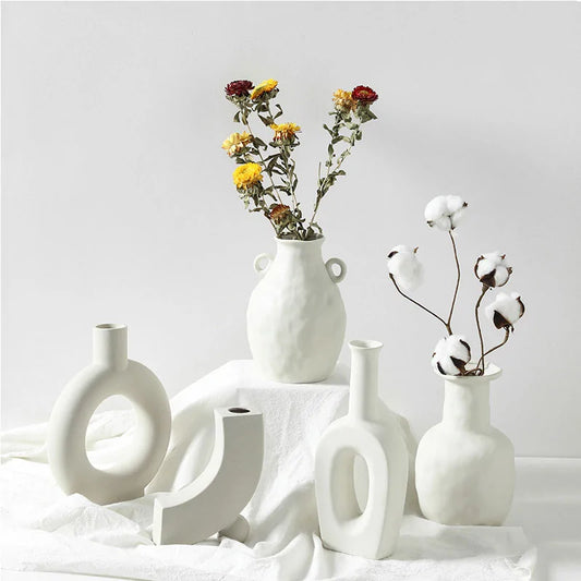 Scandi Accent Ceramic Vase