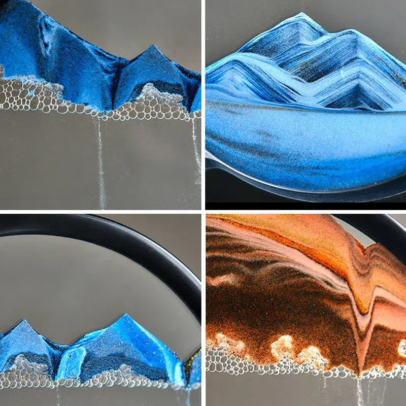 Round Sand Motion Art